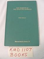 The Hebrew of the Dead Sea Scrolls (Harvard Semitic Studies) 0891309896 Book Cover