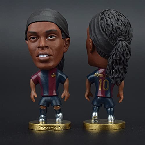 Figura juguete 6.5cm Estrellas de fútbol A Ronaldinho Decoración de...