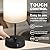 Unicozin Table Lamp,3 CCT 3000K/4500K/6500K & RGB Color Changing,Stepless Dimmable Touch Control Bedside Lamp for Reading,Ambience Nightstand Light for Home Decor Party,White Shade