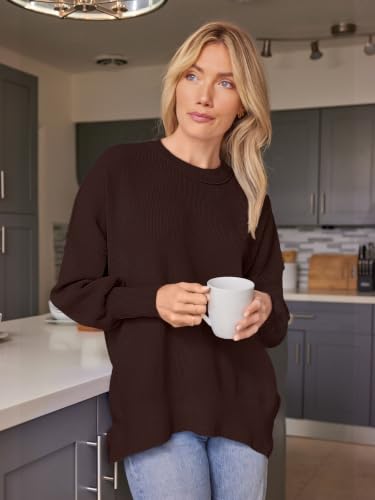 Image of EFAN Womens Oversized Sweaters Batwing Sleeve 2026 Fall Fashion Outfits | Trendy Chunky Knit Pullover, Slouchy Fit Clothes, Cozy Layering Essentials, Cute Winter Clothing, Comfy Casual Daily Wear