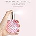 Gsteng Pink Vintage Perfume Bottles Empty, 3.4oz 100ml Refillable Glass Perfume Atomizer, Reusable Travel Cologne Dispenser for Liquid Cosmetic Home Decor