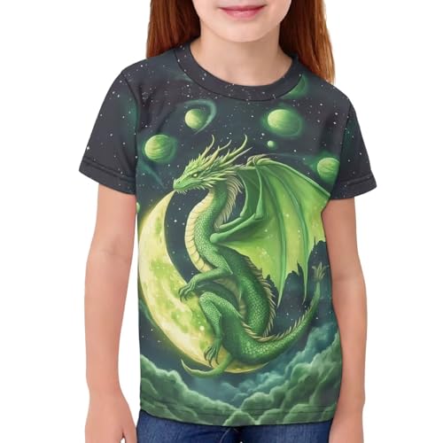 Image of Kids Graphic T-Shirt Boys Girls Novelty Tees Top Short Sleeve Shirts Summer Blouses 3-16