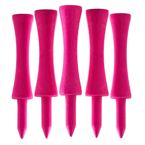 TH Golf x100 Pcs Bamboo Pink Castle Golf Tees 59mm Biodegradable Eco Friendly Sustainable