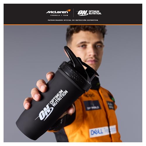 Optimum Nutrition Reforce Steel Smartshake, Durable Food-Grade Stainless Steel Protein Shaker Bottle, BPA Free Bottle with Leak-Proof Flip-to-Cap, Easy to Carry Smart Shaker for Protein Shakes, 900 ml - Image 4