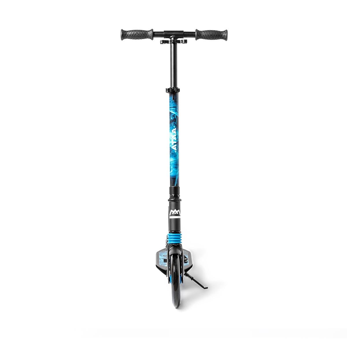 Trottinette Urbaine Pliable réglable à 3 hauteurs, Trottinette avec Grandes Roues, suspensions Avant et arrière, béquille et Sangle de Transport