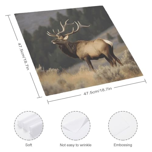 Servilletas de Tela Bull Elk 18.7 x 18.7 Pulgadas Paquete 4 miniatura 2