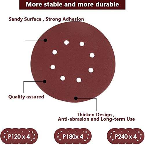 Teetok Cordless Orbital Sander For Dewalt 20V Max Battery, Random Orbit Sander 12 Pcs Sandpapers For Woodworking Sanding, Replacement For Dcw210B (Battery Not Included) #TOP3