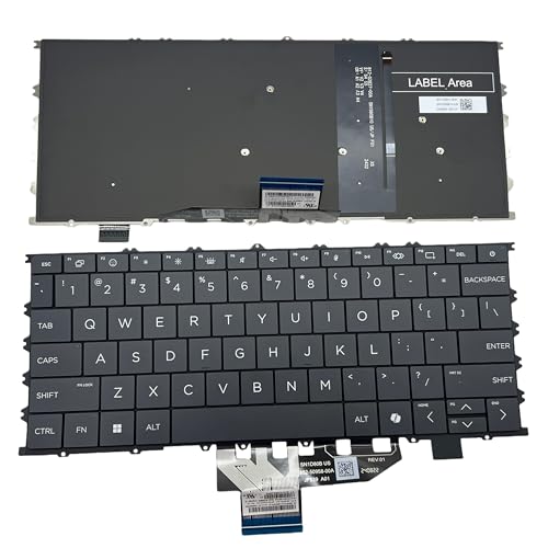 Clavier PC portable HP OmniBook X 14-FE rétroéclairé noir US SN1D80B30