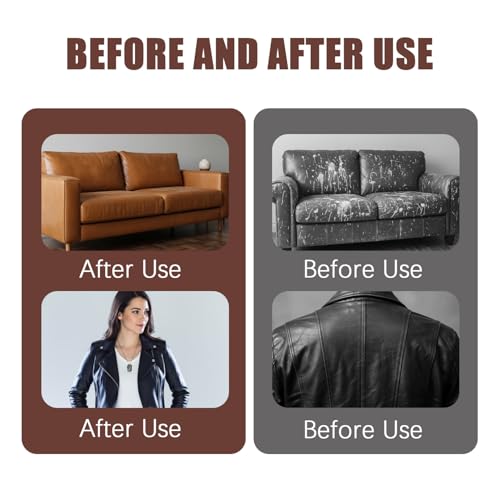 2Pcs Leather Sofa Cleaner, Leather Cleaners Car Leather Cleaner Glossguard Leather Restorer, Furniture Salve For Leather Soft Bristle Brush For Wood Wax Cream Car Interiors And Home Maintenance Tool - 4