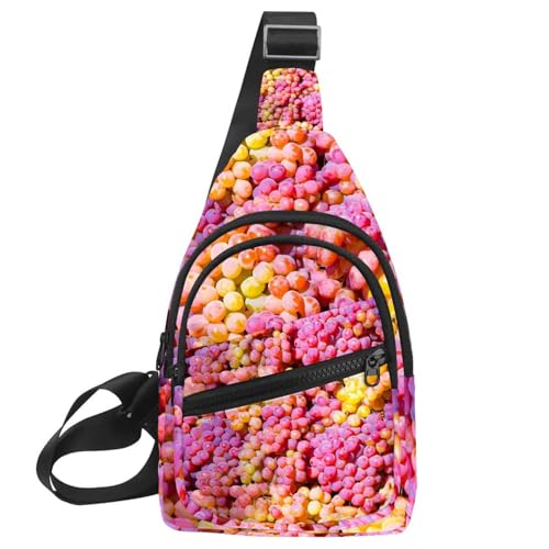 Mochila bandolera para hombre compacta de 30x18x4cm bolsa de pecho práctica con cremallera