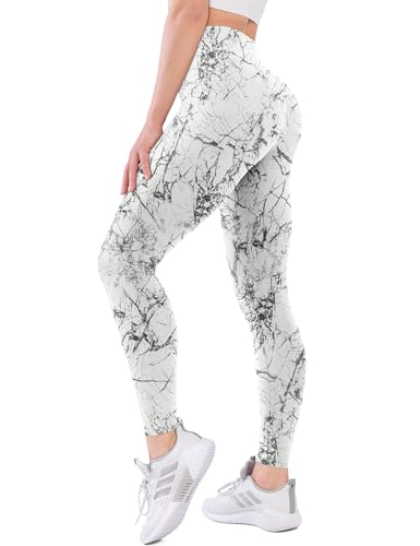 Image of High Waisted Leggings with Pockets for Women Buttery Soft Full Length Capri Workout Yoga Pants Compression Pants