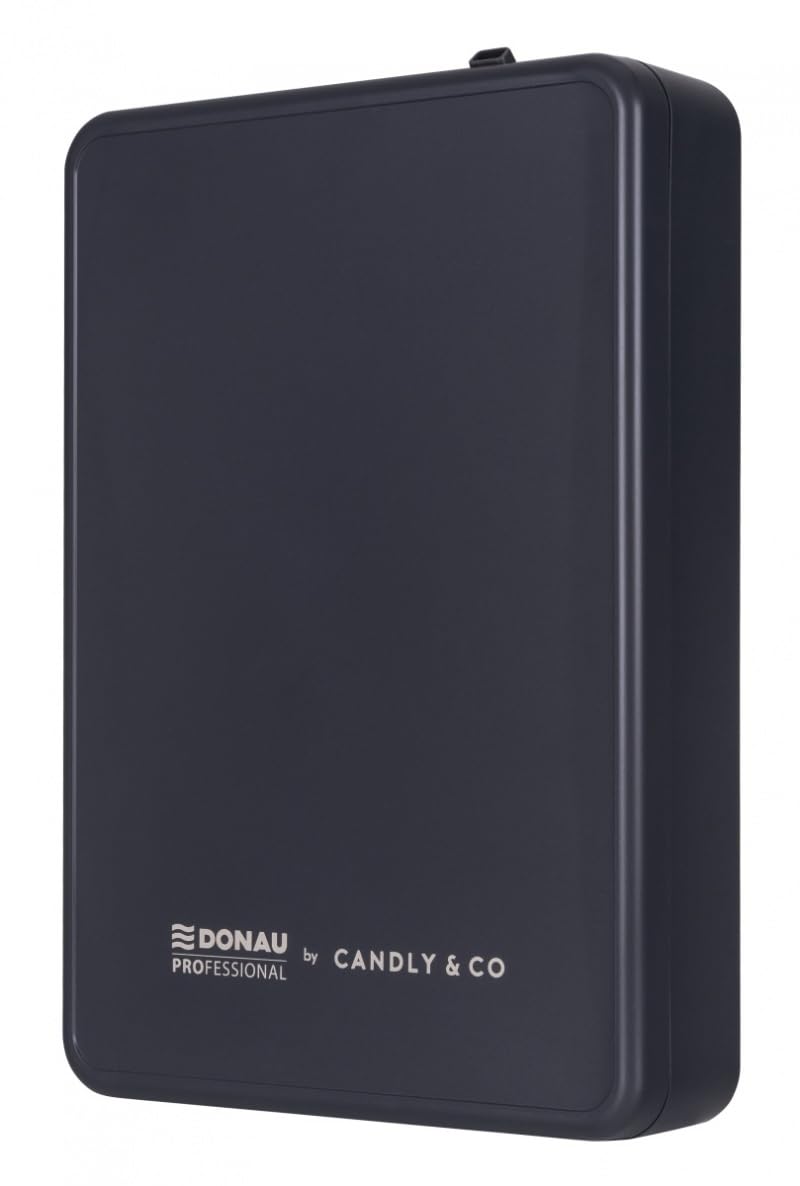 by CANDLY&CO Delux Aroma Pro Diffuseur électrique/Parfum/Désodorisant maison/Efficacité et intensité/échantillon + 3 testeurs/Anthracite