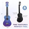 MUSTAR Soprano Ukulele, 21 Inch Basswood Ukulele for Beginners, Ukuleles Kit With Gig Bag, Strap, Picks, Cloth, Sticker, Ukulele Gift for Adults Teenagers