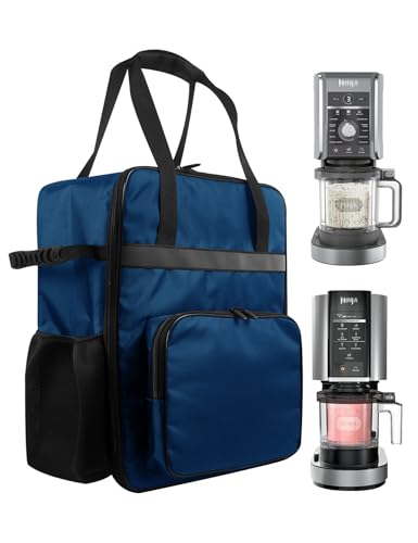 CREAMi Deluxe Maker Storage Bag Ice Cream Maker Travel Bag Heavy duty Waterproof Oxford Cloth Carrying Case for Ninja CREAMi Deluxe Ice Cream NC501/NC301/NC300/NC299AMZ