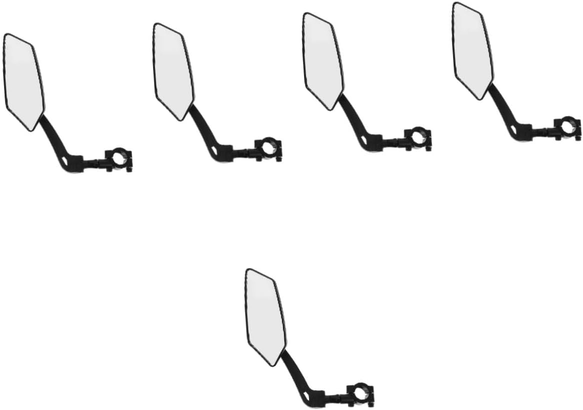 Milisten 5pcs Electric Bike Mirror for Mountain Biking Rearview Handlebar Mirror for High Definition Reflective Easy Installation Right Side Replacement Accessory
