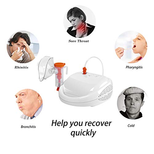 JUWA Portable Nebulizer Machine, Personal Cool Mist Inhaler, 120V Desktop Compressor Nebulizer with Complete Set of Accessories - Thumbnail 5