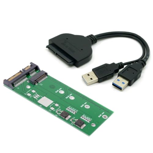 Chenyang Adaptateur Combo M.2 NGFF B-Key MSATA Vers SATA 3.0 Avec Interrupteur