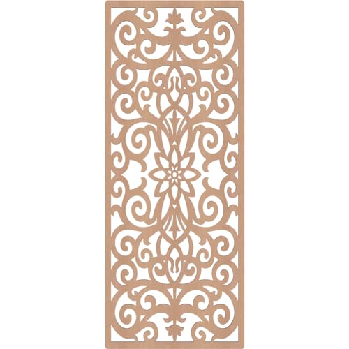 Image of Buel Decorative Pierced Fretwork Wood Wall Panels, 23 3 /8 inchW x 59 3 /8 inchH x 3 /8 inchT, Alder