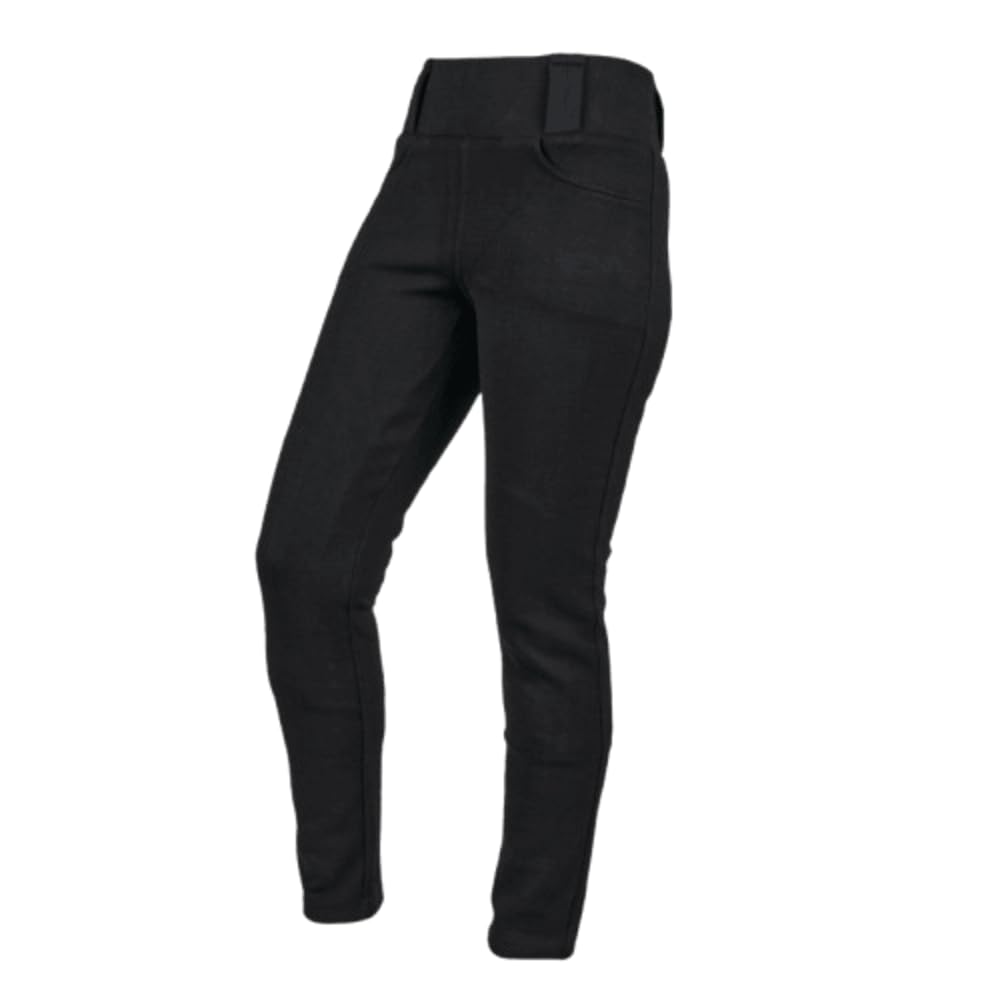 STOCKODEA Women Motorcycle Pants-Upgraded Protective Riding Leggings with CE Armor Pads-Short Leg-Waist 28