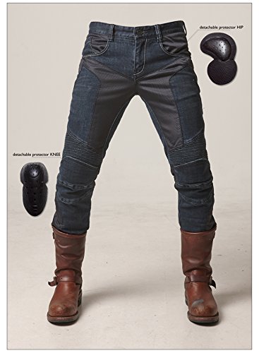 アグリブロス JUKE BLUE メッシュデニムパンツ　サイズ30 Amazon.co.jp: 【uglyBROS】 MOTO PANTS JUKE BLUE 30 (mesh jeans