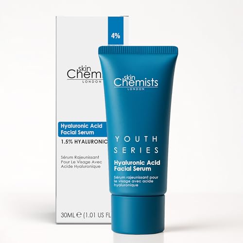 Image of skinChemists Hyaluronic Acid Advanced Facial Serum | 30ml | Anti Ageing Deep Hydration Serum For Women 25+ | Smooth Radiant Skin Fine Line Reducing Vegan Cruelty Free