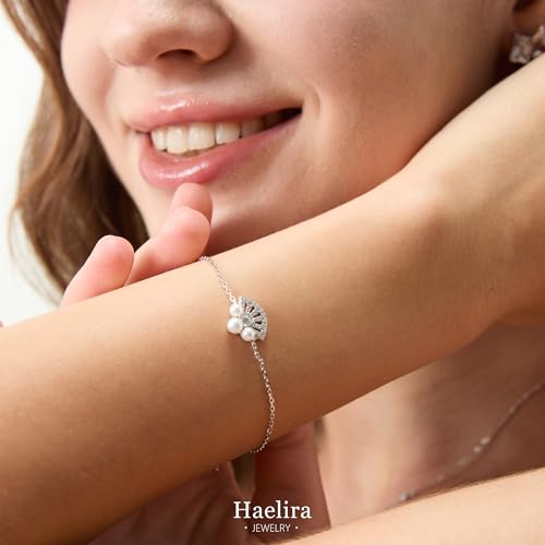 S925 Sterling Silver Jewelry Sets, 17.7 Inch Freshwater Pearls Necklace and Earrings Set, Dainty Minimalist Perfect Jewelry Gift4