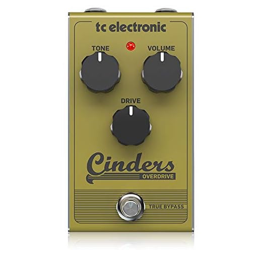 TC Electronic CINDERS OVERDRIVE Overdrive similar a un tubo con una sensación extremadamente receptiva y expresiva
