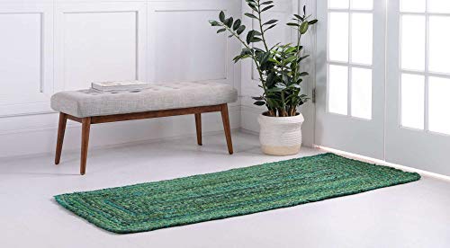 Tapete trenzado Unique Loom 75x185 cm verde miniatura 3