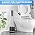 TRENTI Toilet Brush and Holder Set, Ventilated Holder, Compact Toilet Brush Set for Bathroom Deep Cleaning (2, Black)