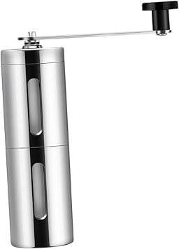 SHOWERORO Mini Hand Crank Coffee Machine Manual Bean Ceramic Grinder Portable Hand Operated for Office Travel