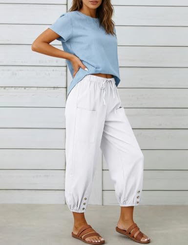 Image of Bozanly Women Casual Harem Pant Boho Loose Yoga Capris Trousers 2026