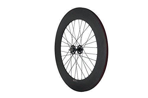 Queen Bike Carbon Fixed Gear Wheelset 700C 88Mm Track Wheel Clincher Matte Finish #TOP3