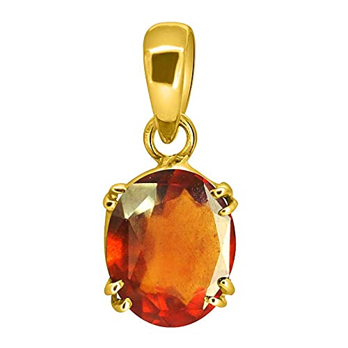 Pendentif grenat hessonite 8 ratti pour équilibre et clarté d'esprit