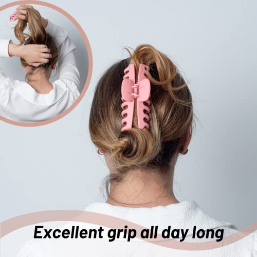 12 Pack Big Hair Claw Clips For Women, Matte Large Strong Hold Jaw Clip, Hair Clips Barrettes For Long Thin And Thick Hair, Hair Claws Banana Clips For Women Styling Accessories, Ideal Gifts For Women #TOP1
