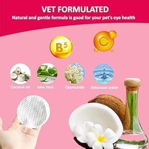 Dog Eye Wipes Tear Stain Remover for Dogs  Cats  100pcs Remove Eye Discharge and Crust  Coconut Oil Pet Cleaning Grooming Deodorizing Wipes for Eyesface Natural and Nonirritating  Cucciolini Doodles Dog eye wipes tear stain remover for dogs  cats  100pcs remove eye discharge and crust  coconut oil pet cleaning grooming deodorizing wipes for eyesface natural and non irritating   cucciolini doodles