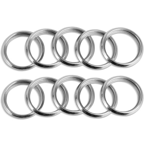 Image of 10 Pcs M16 Oil Drain Plug Gaskets Crush Washers Seals Rings Fits for S ubaru Outback Legacy Impreza Forester BRZ XV Crosstrek, Replacement for The Part # 803916010, Used for Oil Change