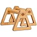 woodpower PowerBars - Parallette in legno per flessioni, con maniglie per flessioni, aste e mini aste antiscivolo, per interni ed esterni, per calistenici, (2 pezzi) XL