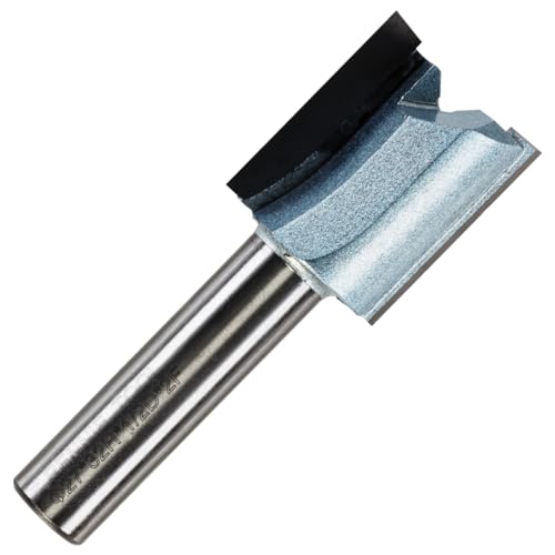 Rennie Tools - 27mm Cutting Diameter x 32mm Flute x 1/2" Shank TCT Tipped 2 Flute Straight Router Cutter Bit. Compatible With Makita Trend Festool Hikoki Dewalt Router Etc. 27mm Router Bit