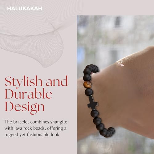 Pulsera para hombre con piedra natural Halukakah miniatura 2