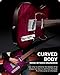 Leo Jaymz TL Electric Guitar - Flame Maple Top, Mahogany Body, Maple Neck - Alnico V Pickups, Locking Tuners - Solid Choice for Beginners & Intermediate Players (Purple Ocean)