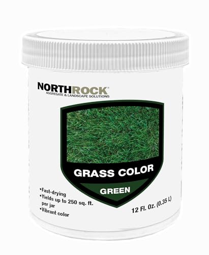 NorthRock Grass Color - Green Grass Spray, Paint Lawns, Ideal for Dormant, Patchy or Faded Grass, Cover Imperfections, Up to 1,000 sq. ft. (12 fl. oz.)