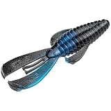 Strike King (RGBUG-808) Rage Bug 4 Fishing Lure, 808 - Black Blue Swirl, 4', Flanges for Consistent, Subtle Action