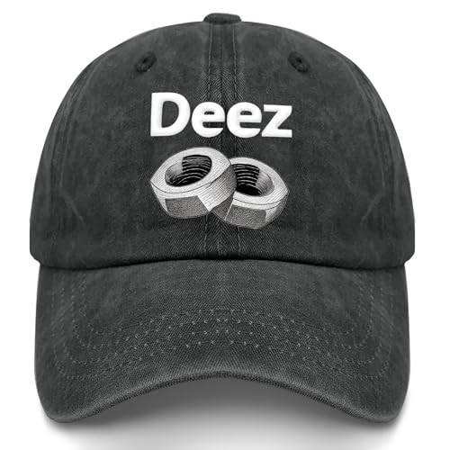 Deez Funny Hat for Men Women Adjustable Snapback Cap Humor Gag Gifts