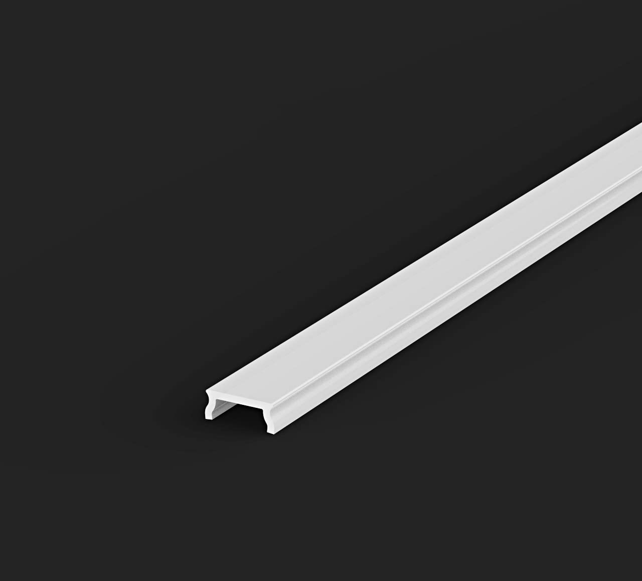 Black Series Aluminiumprofil Für LED-Streifen – 3 Meter Schwarze Leiste Mit Acryl-Abdeckung, 17x8 Mm