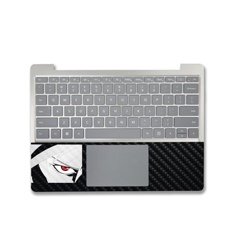 Image of MightySkins Carbon Fiber Skin Compatible with Microsoft Surface Laptop Go 3 (2023) Full Wrap Kit - Anime Eye | Protective, Durable Textured Carbon Fiber Finish | Made in The USA