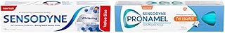 Sensodyne Whitening & Tartar toothpaste, Strengthens Protects and Whitens Sensitive Teeth, 135 mL & Pronamel for Children Anti-Cavity Toothpaste with Enamel Care, Mild Mint Flavour, 75mL