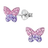 Pendientes de mariposa de plata 925.