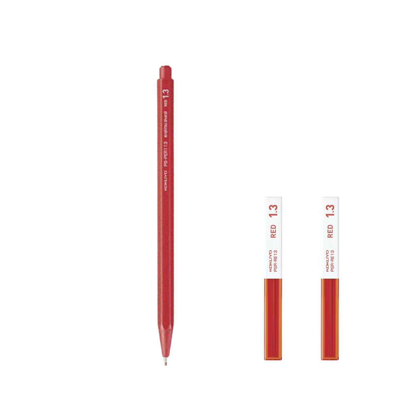 Amazon.co.jp: シャープペン 赤芯 1.3mm 太芯 シャープペンシル 替芯2