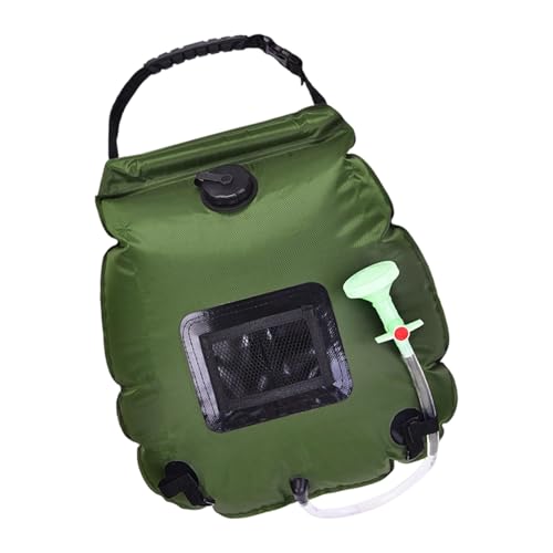 Portable Camping Shower Bag Large Capacity 20L Leakproof Washing Bag with Showerhead for Outdoor Hiking Beach Travel Foldable So