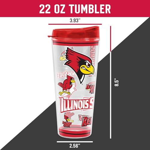 Image of Rico Industries NCAA College Double Wall Mayhem 16oz Or 20oz Tritan Tumbler W Lid